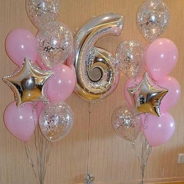 Шарики на детский день рождения. Композиция шаров 29